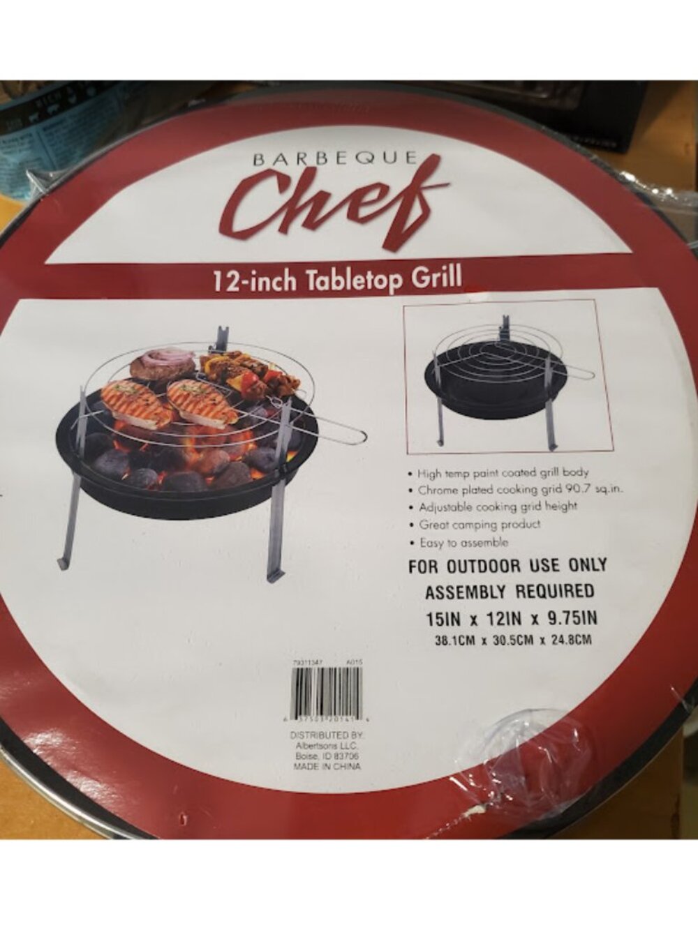 outdoor tabletop grill